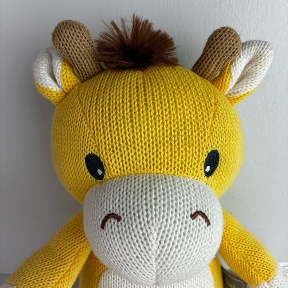 Living Textiles Knitted Noah Giraffe Baby Stuffed Animal - Picture 3 of 6